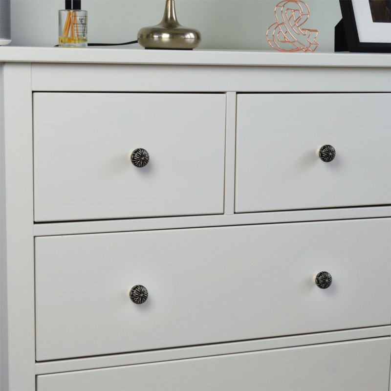 Nicola Spring - Resin Cabinet Knobs, Black