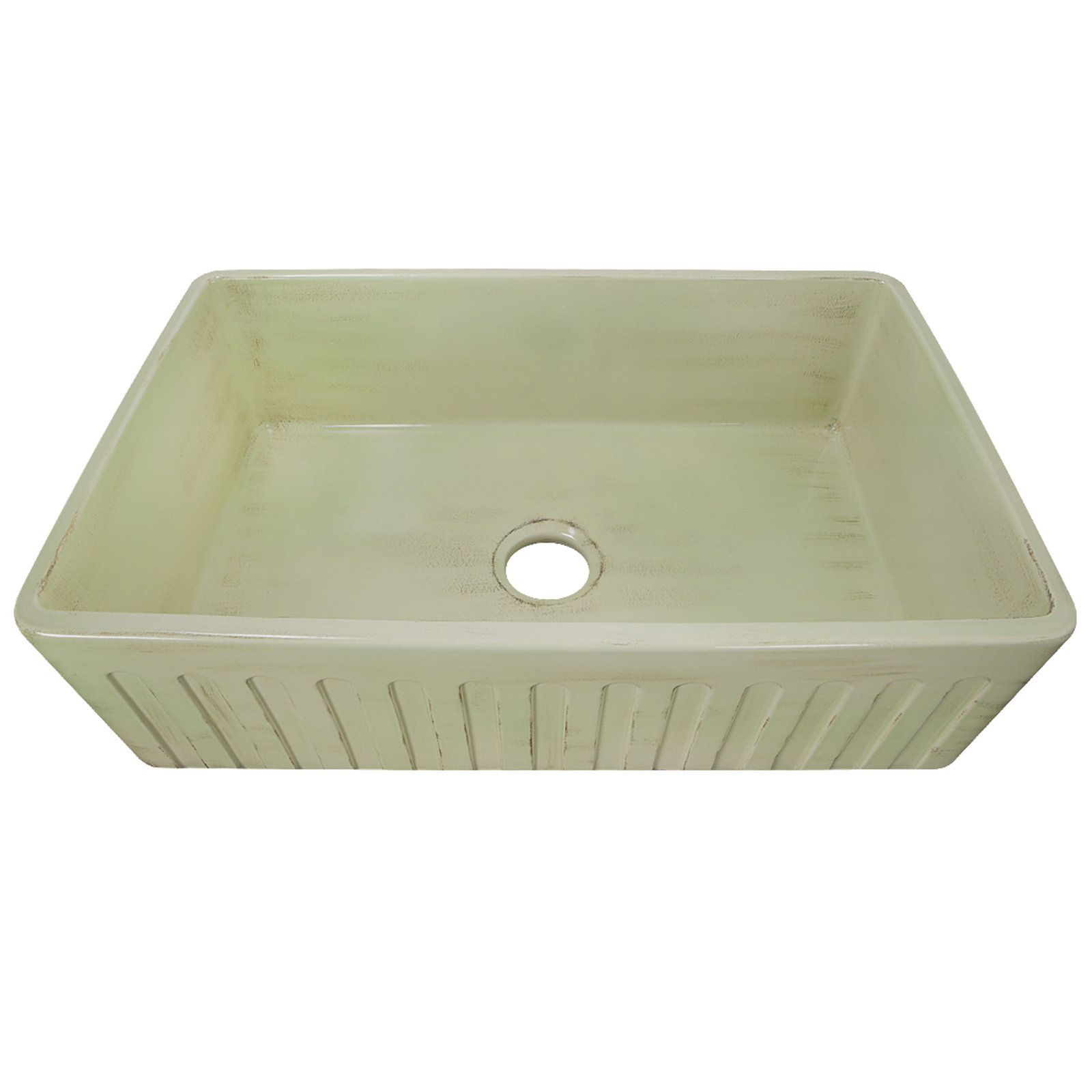Vineyard 33" L x 20" W Farmhouse Kitchen Sink, Shabby Green