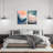 2Pcs Framed Mental Health Poster Inhale Exhale Meditation Vintage Abstract Watercolor Canvas Prints Wall Art For Therapy Office Calming Corner Wall Decor 12X16 In