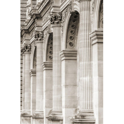 Columns In Paris Print by Sofia Fox