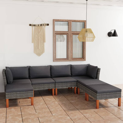 7 Piece Sectional Seating Group with Cushions