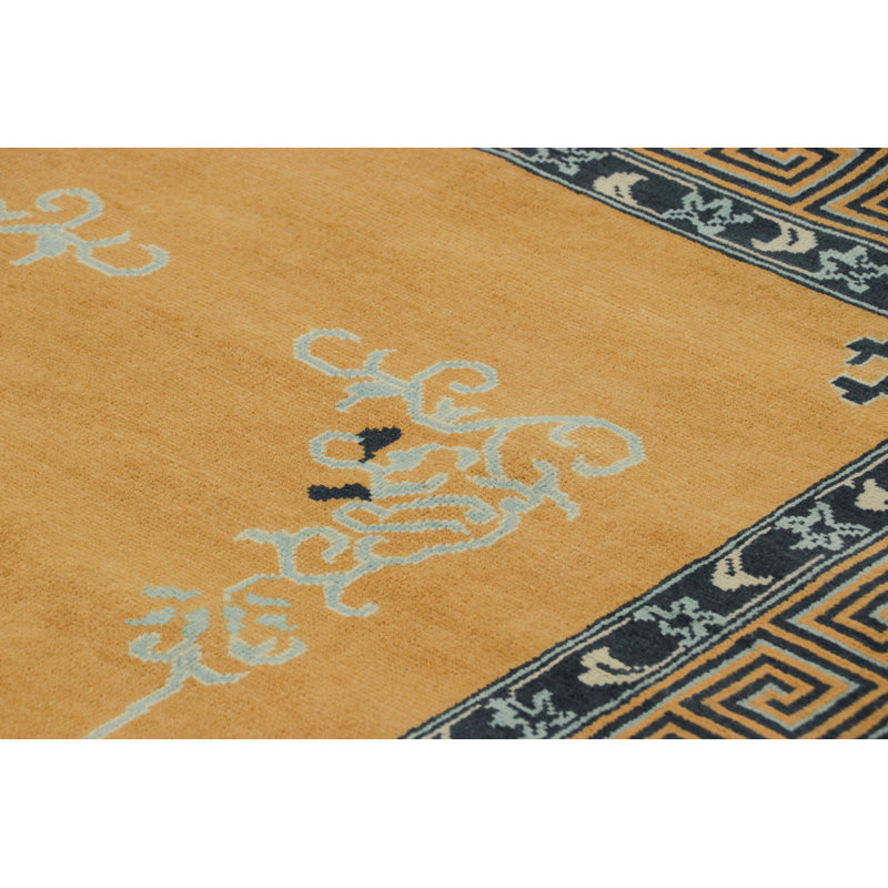 One-of-a-Kind 3'10x6'2 2010s Wool Area Rug