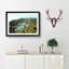 Portofino in Italy - Picture Frame Painting Print on MDF-55602222-55602224