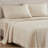 7 Piece King Comforter Set with Sheet Set Printed Microfiber Abstract Stripe Modern 104x90-135278170