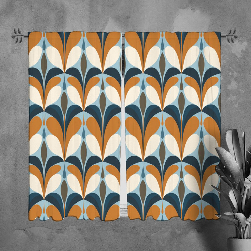 Paire de rideaux obscurcissant en polyester Lianah, L 20 po x L 61 po