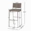 Tabouret de bar Todosia 30.1