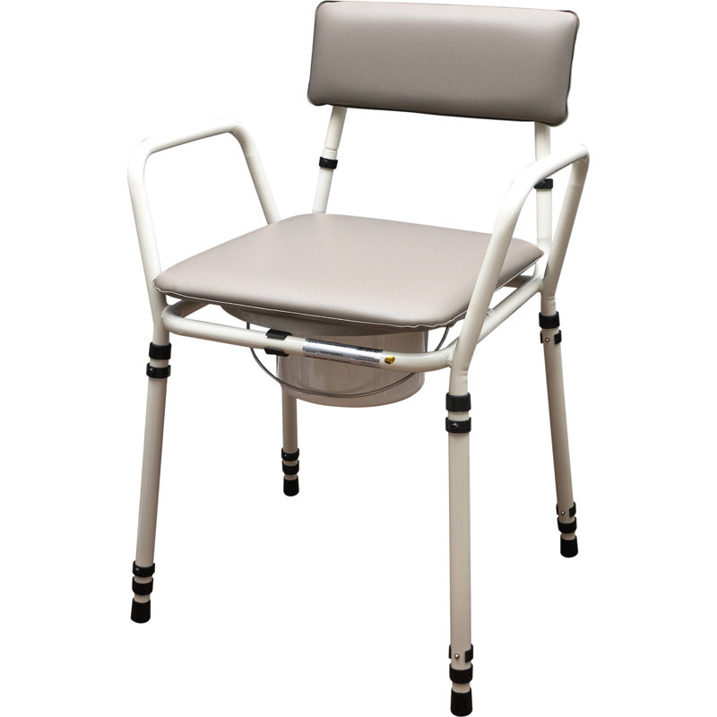 Essex Height Adjustable Commode Chair Grey