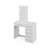 Boahaus Sofia Modern Lighted Vanity Table, Mirror with Lights Add-On, USB (Type A & C) and 06 Drawers for Storage