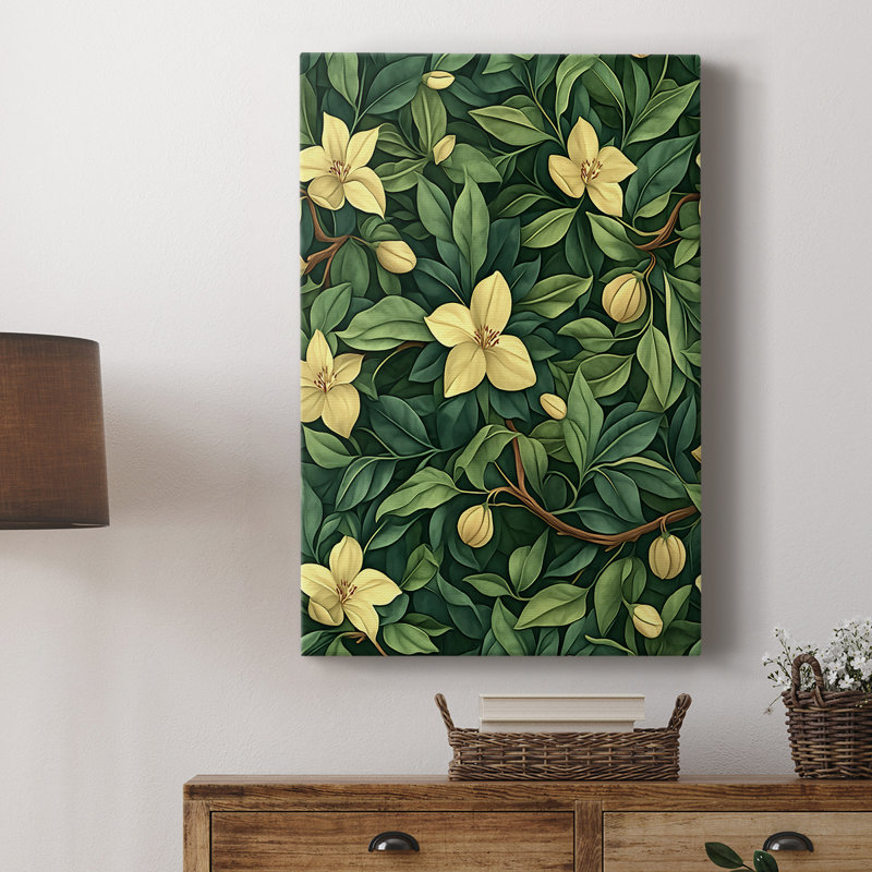 WM MORRIS Series DCCCXXVII  -Premium Gallery Wrapped Canvas -Ready to Hang, H 27 po x l 18 po