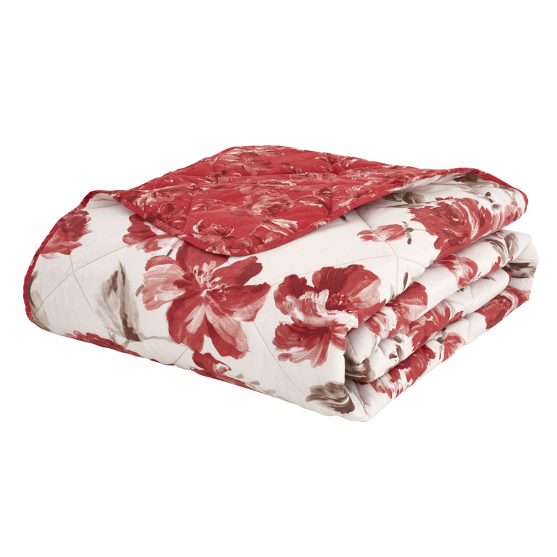 Painted Floral Bedspread
