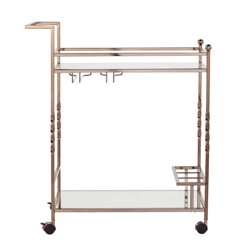 Murdock Metal Bar Cart, Champagne