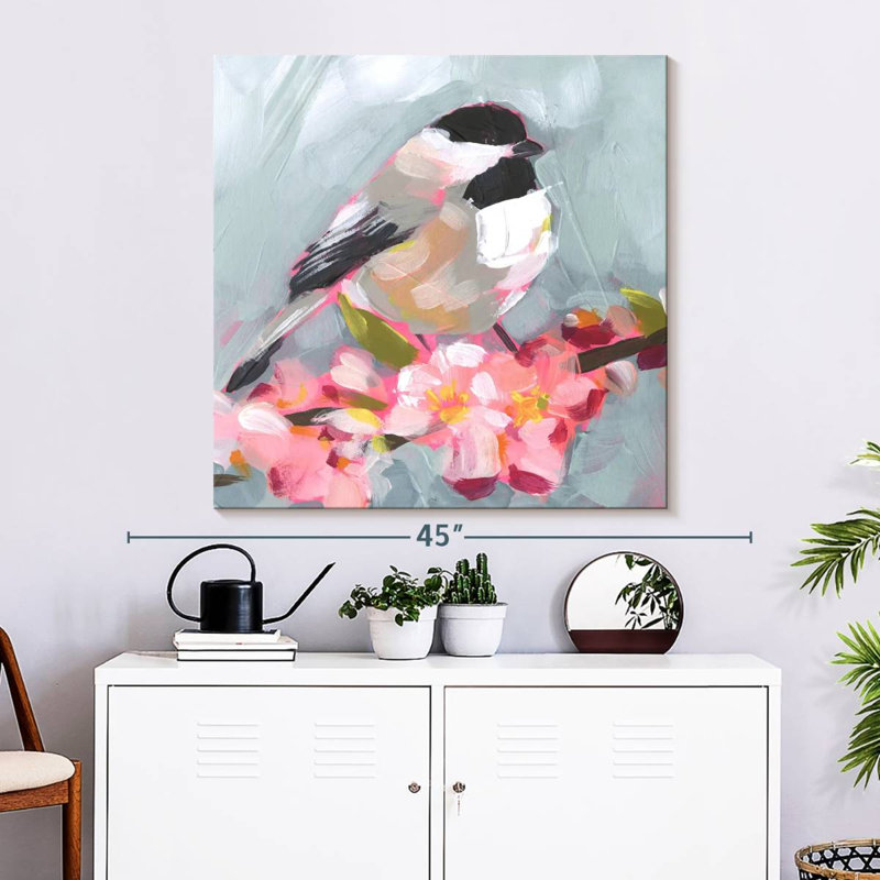 Brampt Brushstroke Bird II, 33" H x 33" W