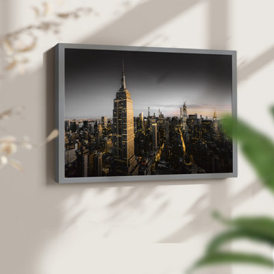 Goodnight NY -Framed Print - Restickable