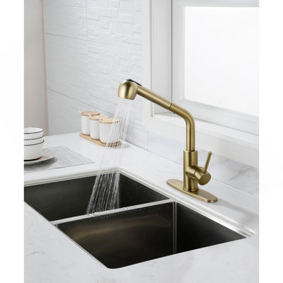 Kitchen Faucets With Pull Down Sprayer, Single Handle Kitchen Sink Faucet With Pull Out Sprayer