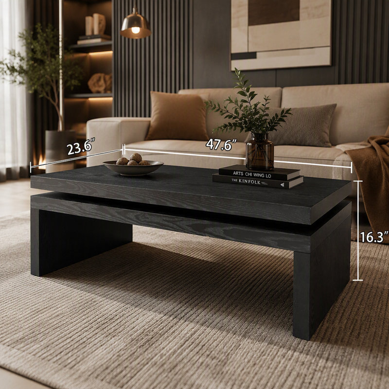 Table basse moderne, Antique Black