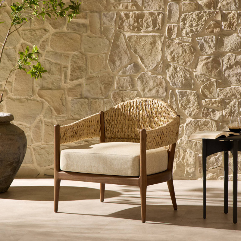 Atwood Outdoor Teak Lounge Chair
