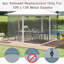 10 pi x 13 pi, remplacement pour pavillon de pavillon de jardin et auvent, blanc. Protège l'espace extérieur des débris ailés. Installation sans effort. Convient à diverses configurations de 10 pi x 13 pi. Produit