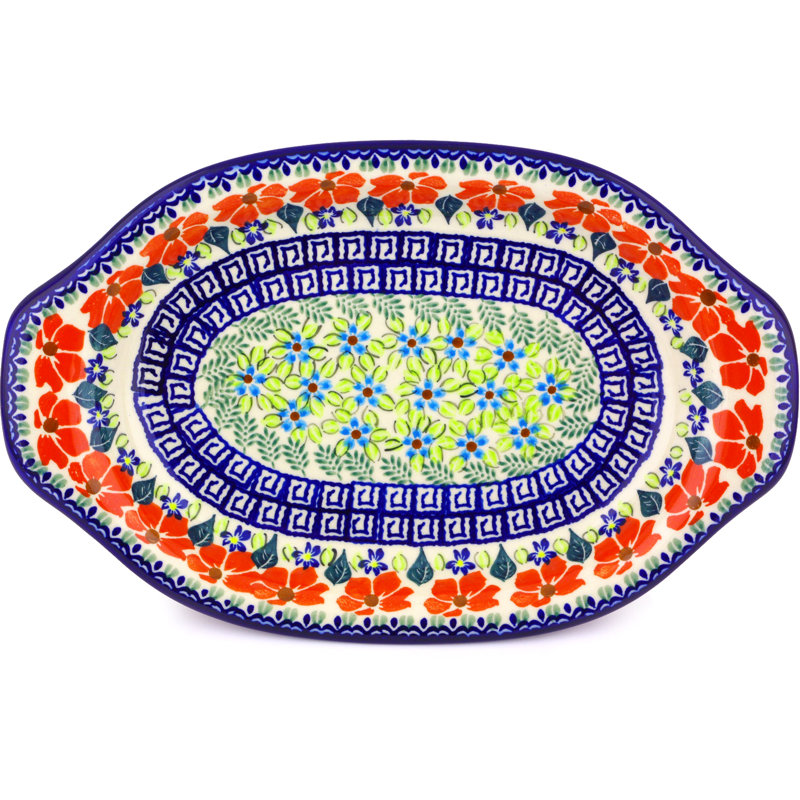 Polish Pottery Stoneware Platter