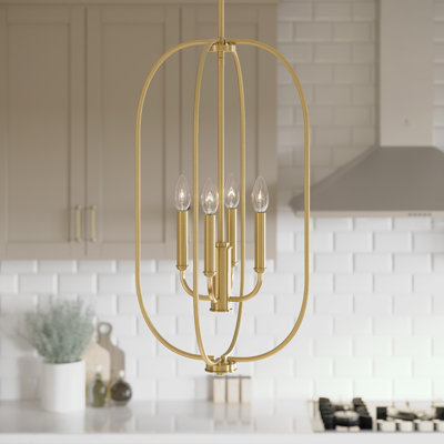 Luminaire suspendu pour vestibule quatre lumières Reines
