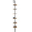 Étagère à tuyaux industrielle à 6 niveaux 24 x 9,84 po pour chambre à coucher