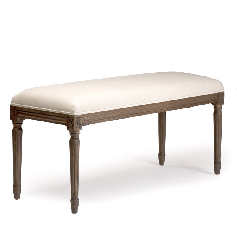Lille Cotton Upholstered Bench