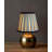 5"x8"x7" Metropolitan Softback Empire Edison Clip On Lampshade, Eggshell with Black Highlight Trim