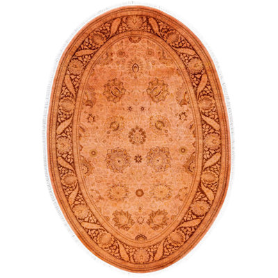 Overdyed One-of-a-Kind 4' 1" X 6' 1" Hand Knotted Area Rug