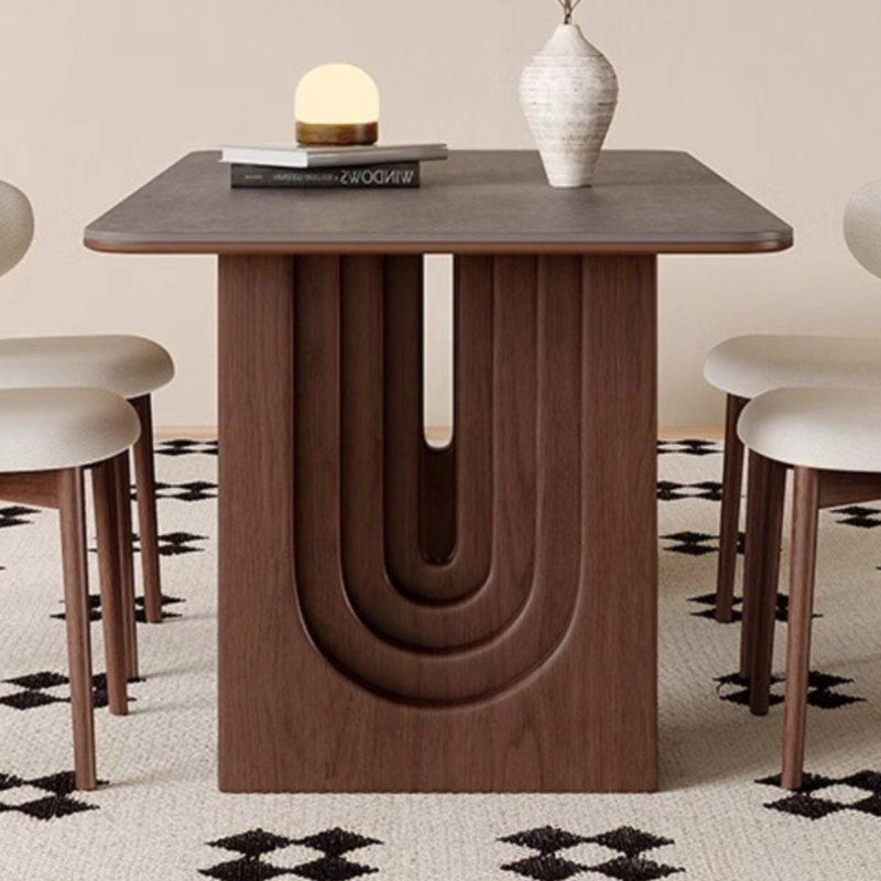 New Chinese Style Solid Wood Dining Table, 29.52"H x 62.99"L x 31.49"W