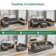Tremee U Shaped Modular Velvet Sectional Couch