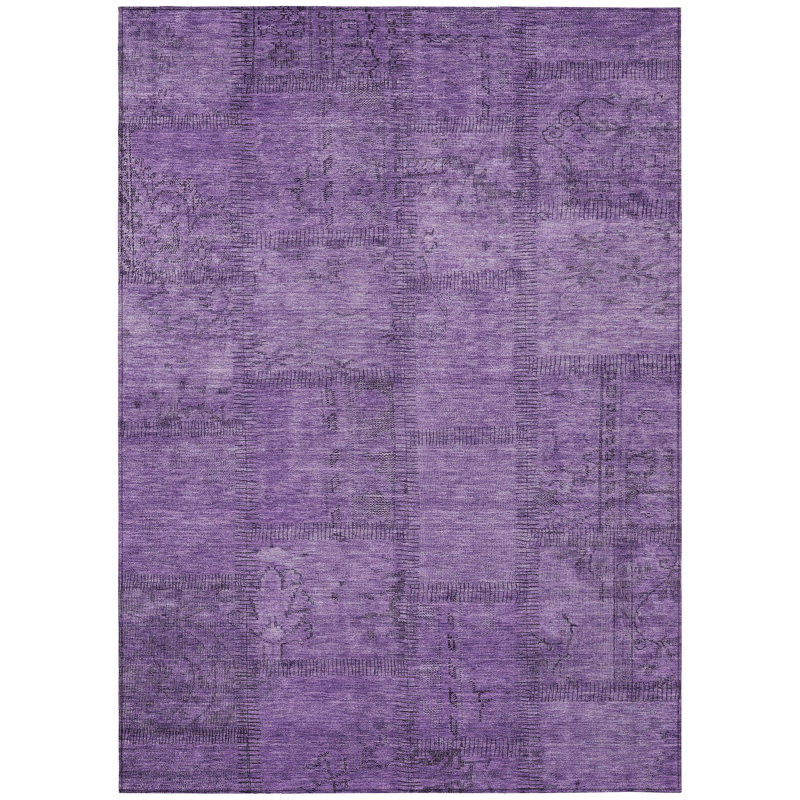 Nelems Patchwork Indoor / Outdoor Rug, Rectangle 2'6" x 3'10"