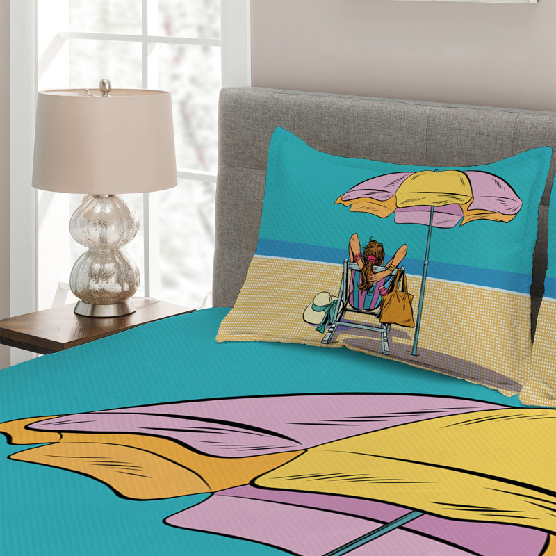 Coastal Polyester Coverlet