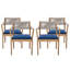 Chaises de salle à manger d'extérieur en bois d'acacia-233932781