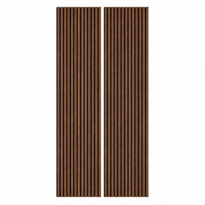 94.5” x 23.6” Acoustic Wood Wall Paneling, Decorative Soundproof Panels for Walls and Ceilings, 3D Slat Wood Wall Panels