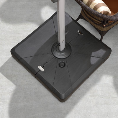 Offset Patio Umbrella Base Sand/water Filled Square, 32.2'' X 32.2''