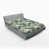 Bleu sarcelle / corail / motif floral vert pâle est en rupture de stock sélectionné