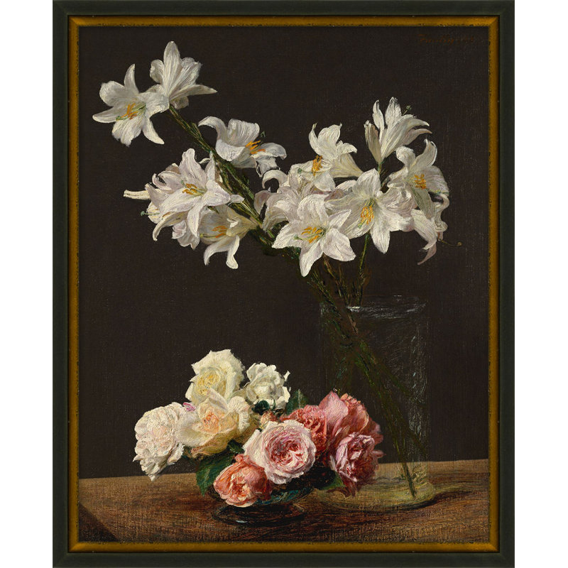 "Fonte Floral 2" par Lillian August - peinture sur toile à cadre unique