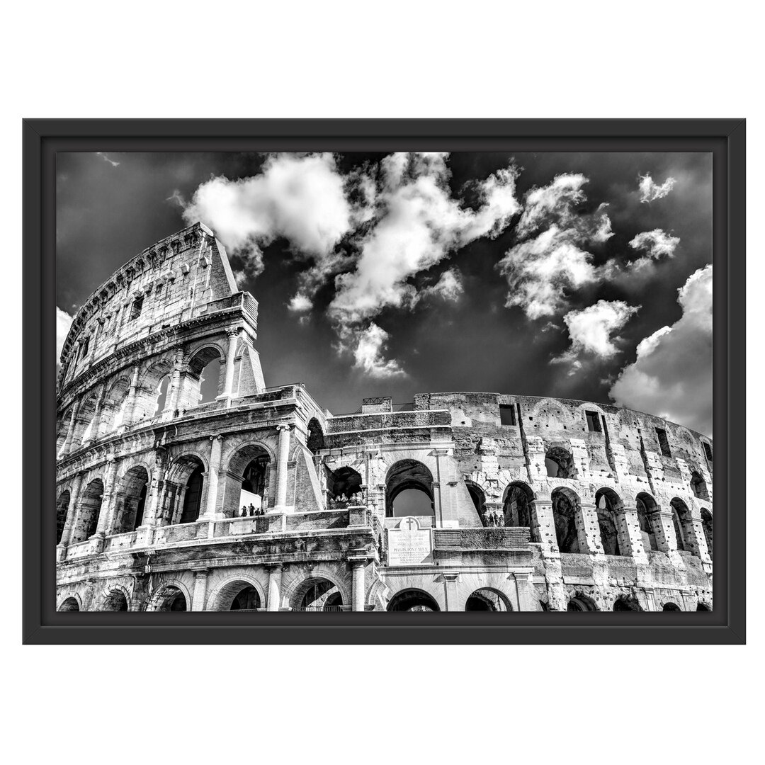 Gerahmtes Wandbild Colosseum bei Tag in Rom