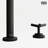 Jewel Widespread 3-Hole Bathroom Faucet, 2-Handle High Arc With Cross Knob Handles In Matte Black-100514128