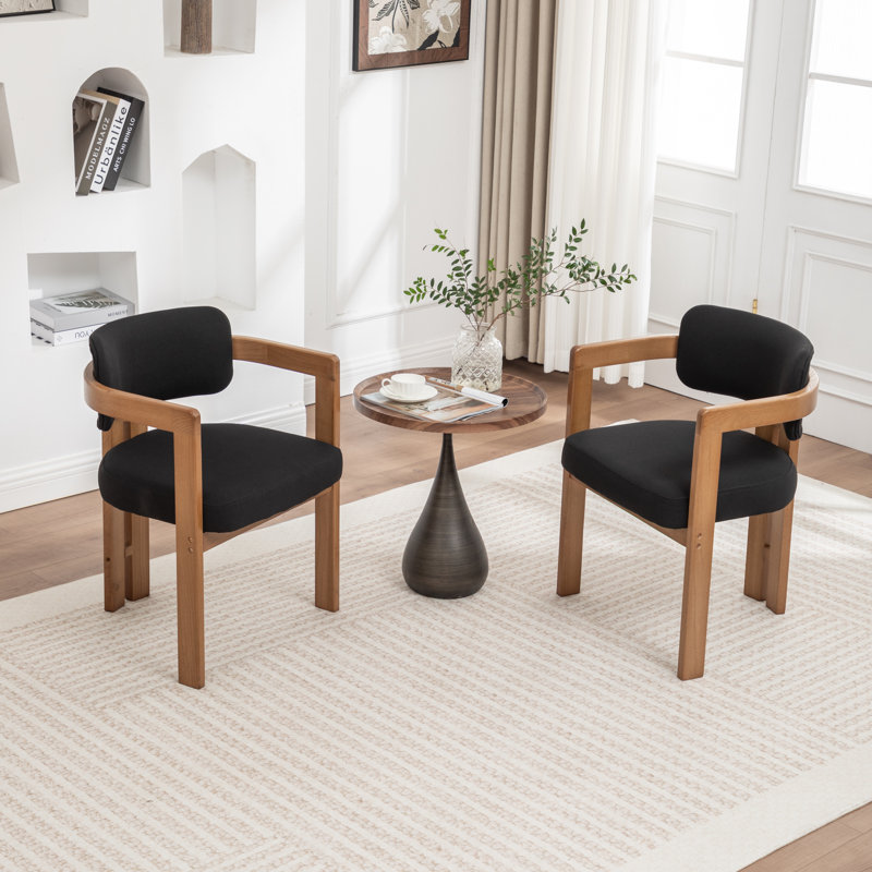 Chaise rembourrée Bula Stanford, 2, Noir