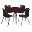 Ensemble de table de salle à manger et de chaises Kee Square-73412847-73412849