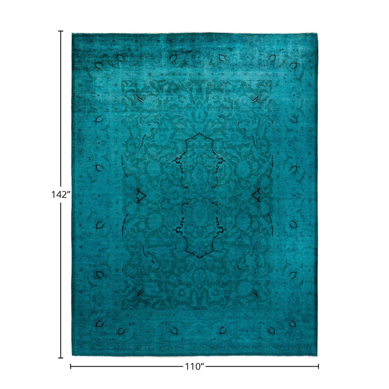 Tapis vert nouvel âge 9 pi 2 po x 11 pi 10 po Damber