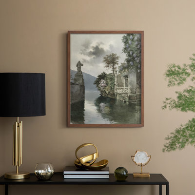 Vintage Landscape CXX Framed Print - Solid Wood