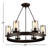Aadhvik 6 - Light Dimmable Cylinder Chandelier