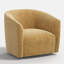 Chaise pivotante Lana en chameau Pitt-592891795
