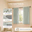  100% Blackout Curtains Thermal Linen Look Pair Ready Made 46x54 in Green
