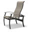 Belle Isle Powder Coated Aluminum Outdoor Lounge Chair with Ottoman