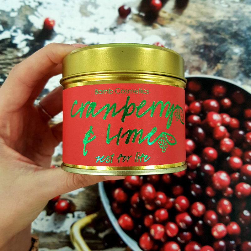 Cranberry And Lime Scented Jar Candle