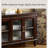 American retro solid wood TV stand