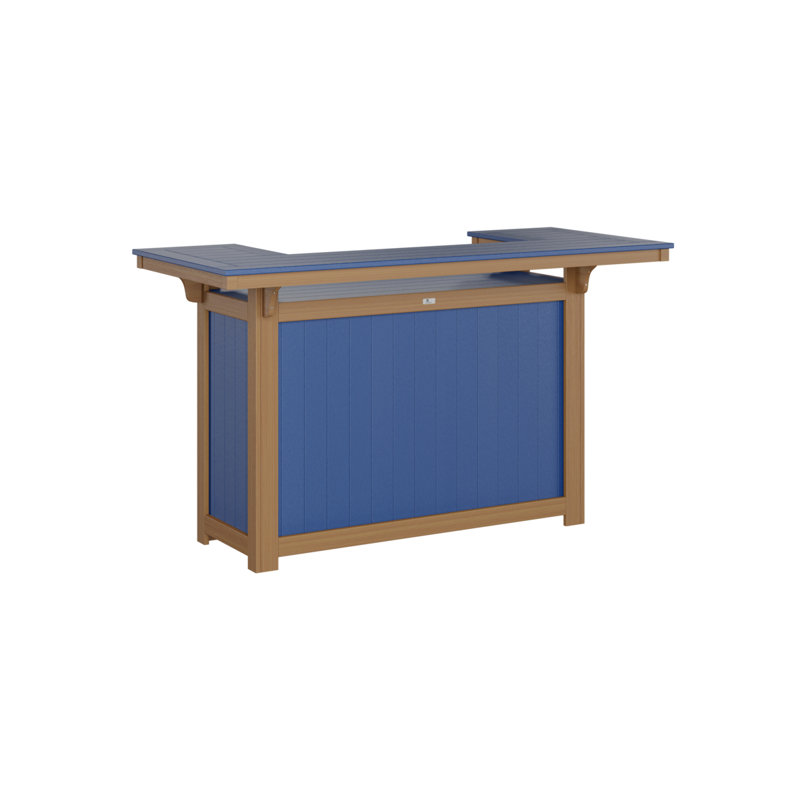 Berlin Gardens Outdoor Island, Pacific Blue, Natural Teak