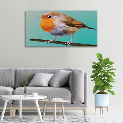 Robin'S Bird - Wrapped Canvas Print